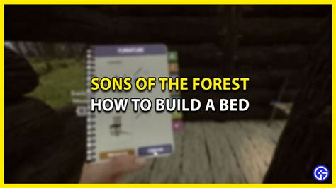 how to build a bed in sons of the forest|How to make a bed in Sons of the Forest